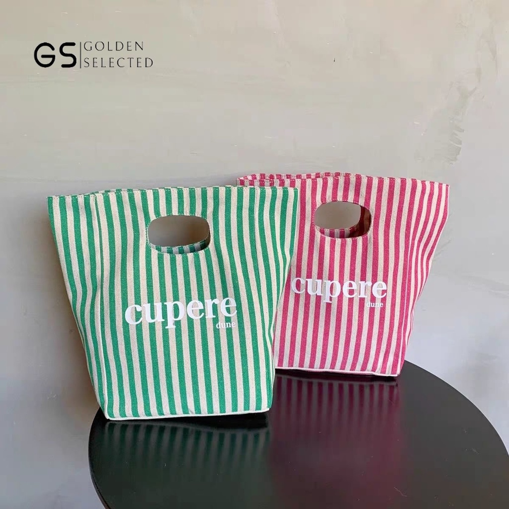 Túi Vải Canvas Thân Thiện Với Môi Trường Đựng Hộp Cơm Trưa Tiện Dụng