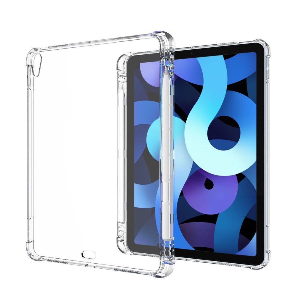 Ốp Máy Tính Bảng TPU Trong Suốt Có Khe Đựng Bút Cho iPad 9.7 '' IP 2017 / 2018 10.2 '' 7th / 8th / 9th Gen IP Air1 Air2 Air3 Pro 9.7 10.5 11 Mini 12345