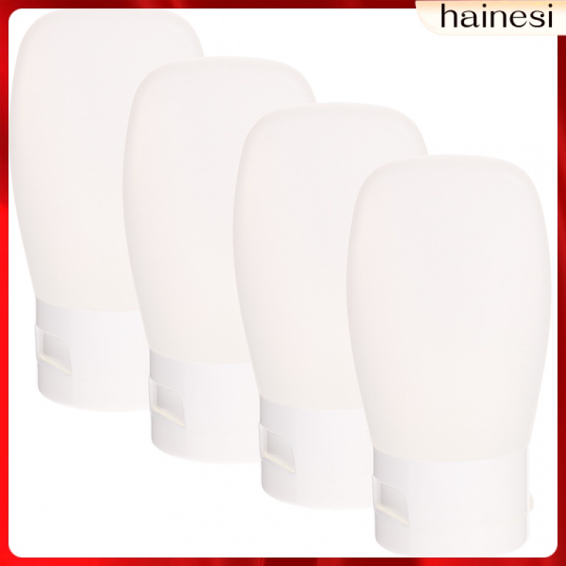 Set 4 Chai Rỗng Dạng Bóp Đựng Dung Dịch Mỹ Phẩm Có Nắp Đậy Tiện Dụng