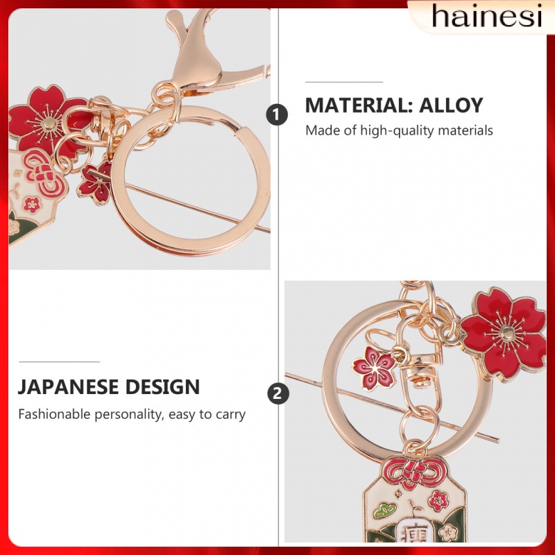 Móc Chìa Khóa / Ví / Túi Xách Hình Động Vật Hoa Anh Đào May Mắn Nhật Bản Thích Hợp Làm Quà Tặng Cho