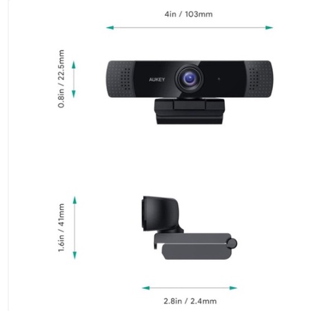 Webcam AUKEY PC-LM1E 1080p Kèm Mic Thu Âm / Máy Tính Để Bàn / laptop