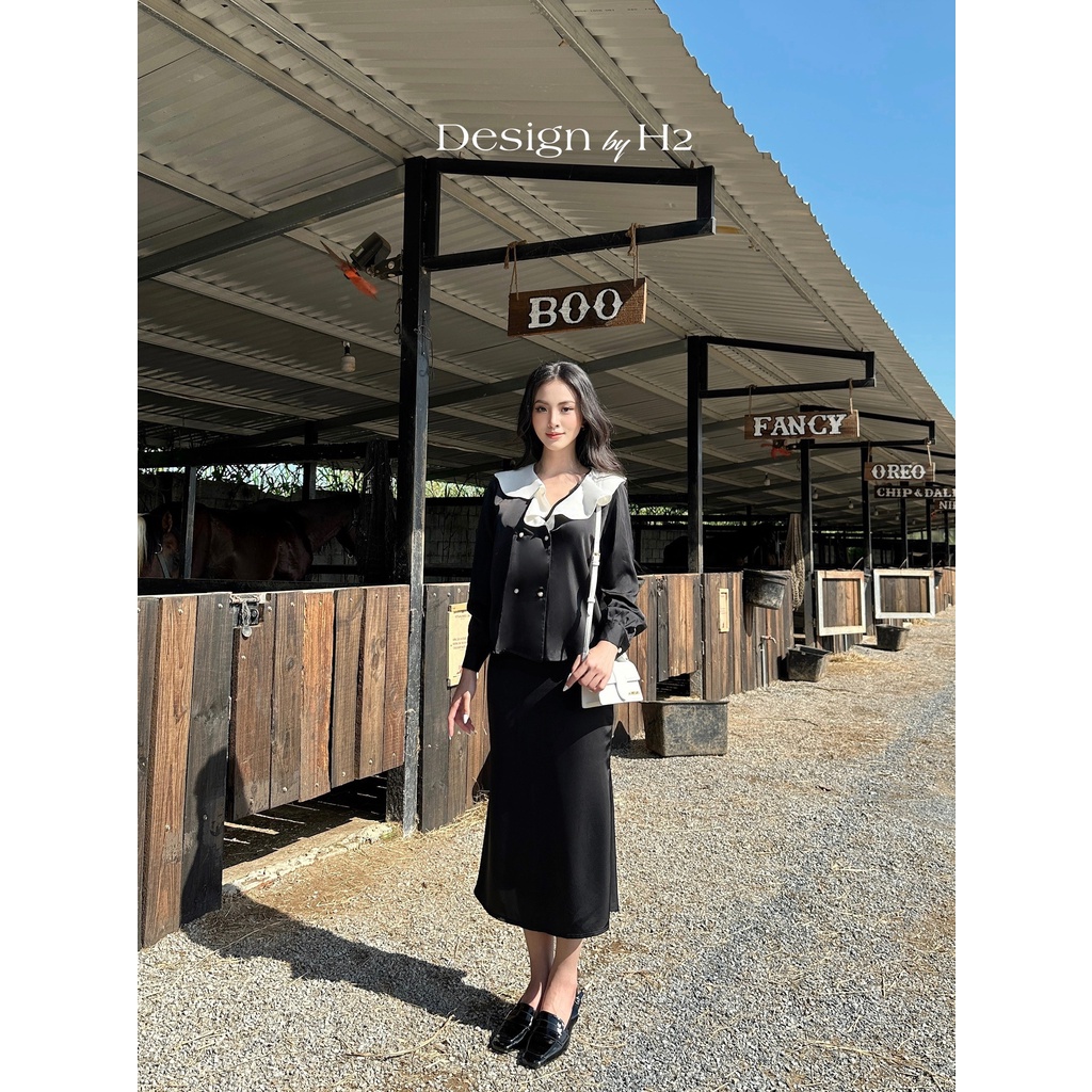 SÉT ÁO PHỐI + CHÂN VÁY  - KP04447