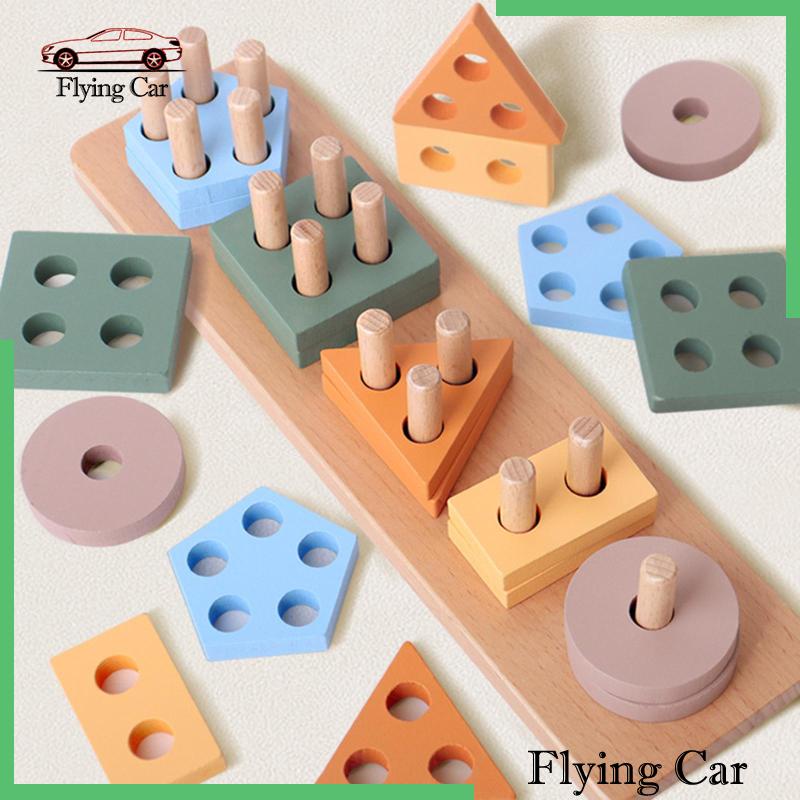 Đồ Chơi Xếp Chồng Lên Nhau Bằng Gỗ Lzdjfmy2 Cho Bé 18 Tháng Tuổi