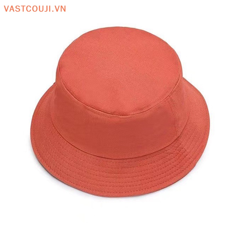 Mũ Tai Bèo Cotton Màu Trơn Có Thể Gập Lại Thời Trang Mùa Hè Cho Nam Nữ