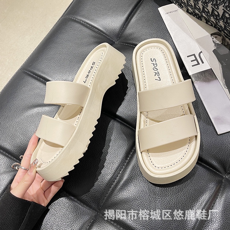 Dép Sandal Đế Dày Mềm Mại Thời Trang Dành Cho Nữ