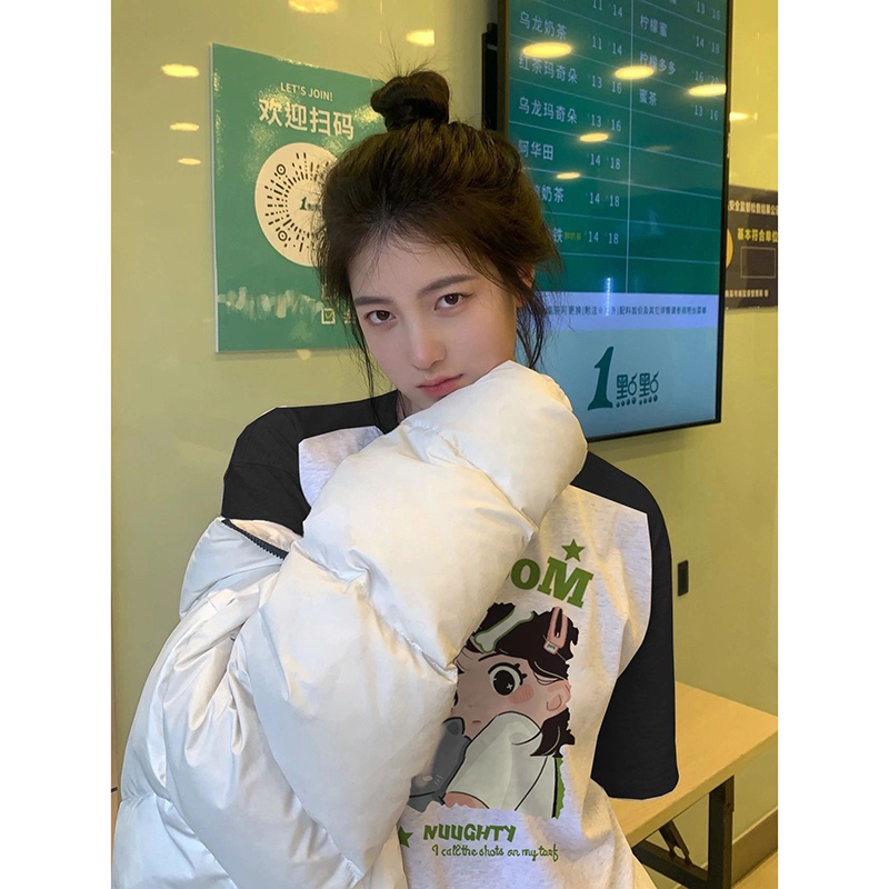 NRVP Áo Thun 100% Cotton Tay NgắN In Hoạ TiếT ĐộC ĐáO Phong CáCh HàN QuốC 2023