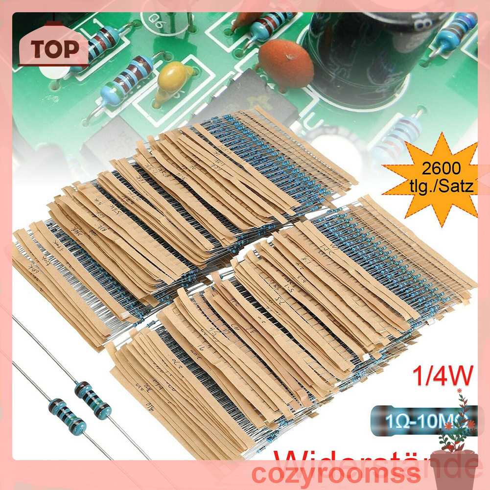 Set 2600 Điện Trở 130 Giá Trị 0.25W 1 / 4W Chuyên Dụng