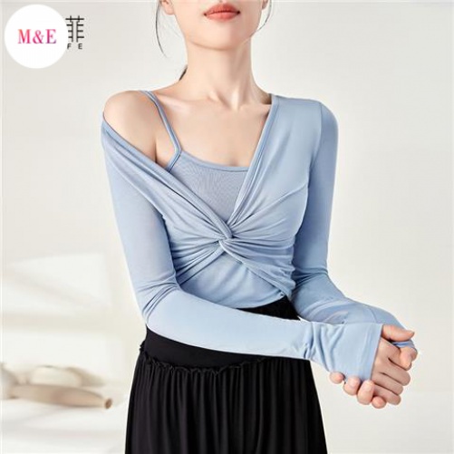 Áo Thun Tay Dài Tập Yoga / Nhảy Hiện Đại Phong Cách Trung Hoa Cổ Điển Mẫu Mới 2023