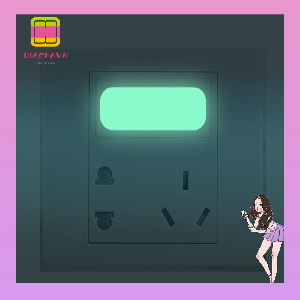 Set 10 Miếng Dán Công Tắc Màu Dạ Quang Chống Thấm Nước Trang Trí Phòng Ngủ
