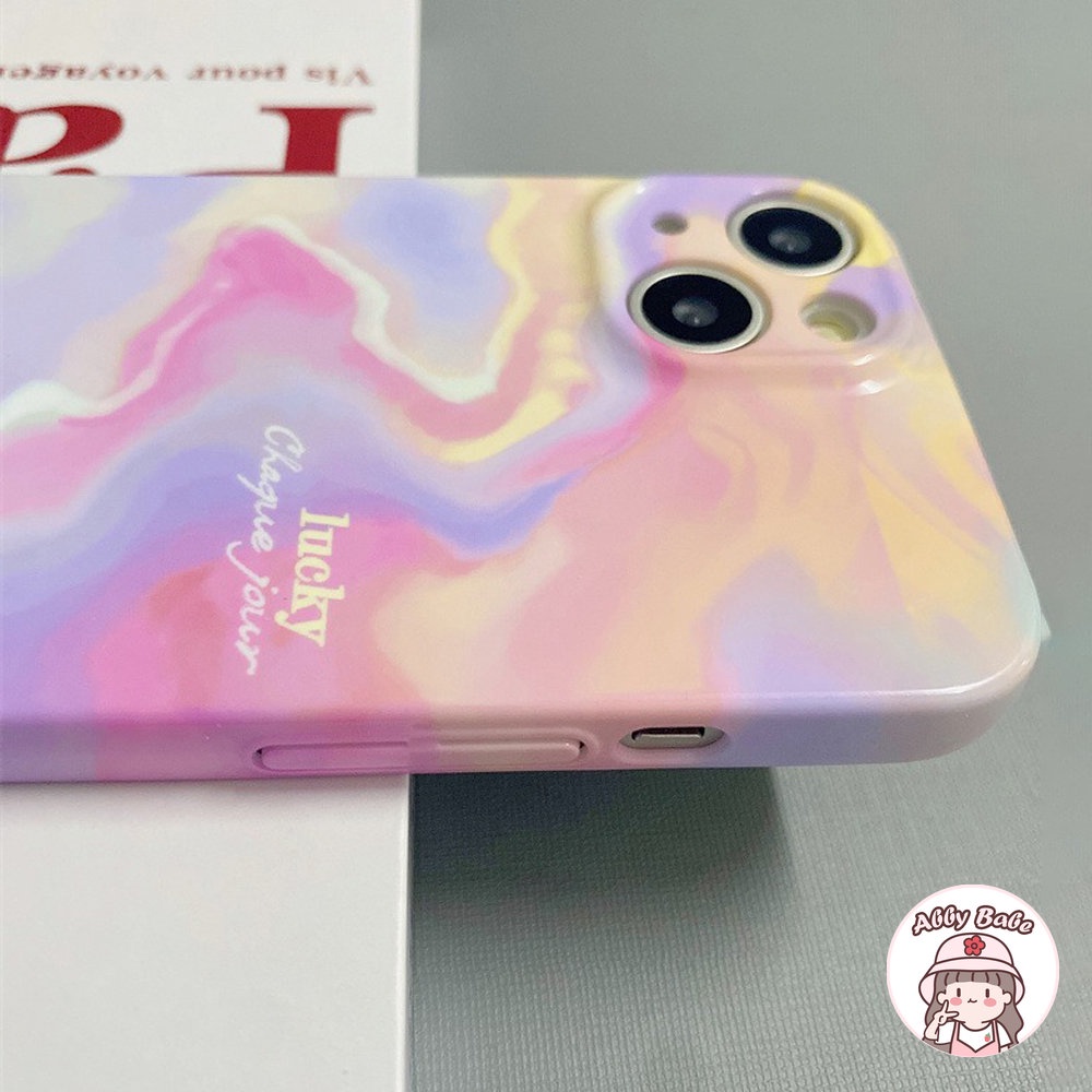 Ốp Điện Thoại Cứng Viền TPU Dẻo Màu Cầu Vồng Độc Đáo Thời Trang Cho IPhone 14 Pro Max 11 12 11 Pro Max