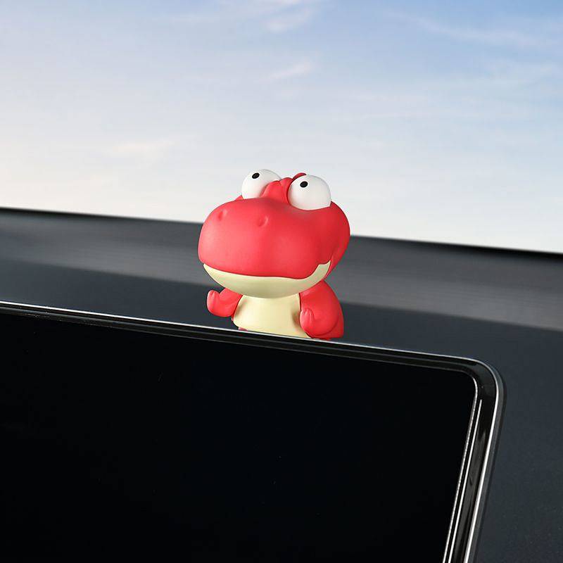 Dinosaur Doll Car Hanging Panel Decoration Vehicle Center Console Screen Lying Tesla Decoration Bmw Benz Audi 0icC