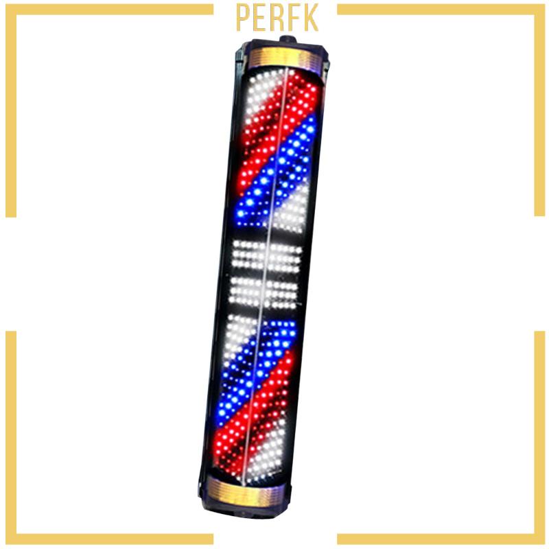 [Perfk] Đèn LED Xoay Tròn Màu Đỏ Dùng Trong Tiệm Cắt Tóc