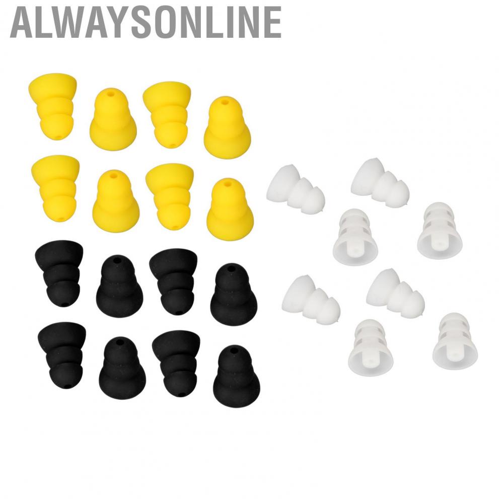 Alwaysonline 8x  Ear Tips Silicone Replaced BTE ITE Pocket Hearing Earplug Domes