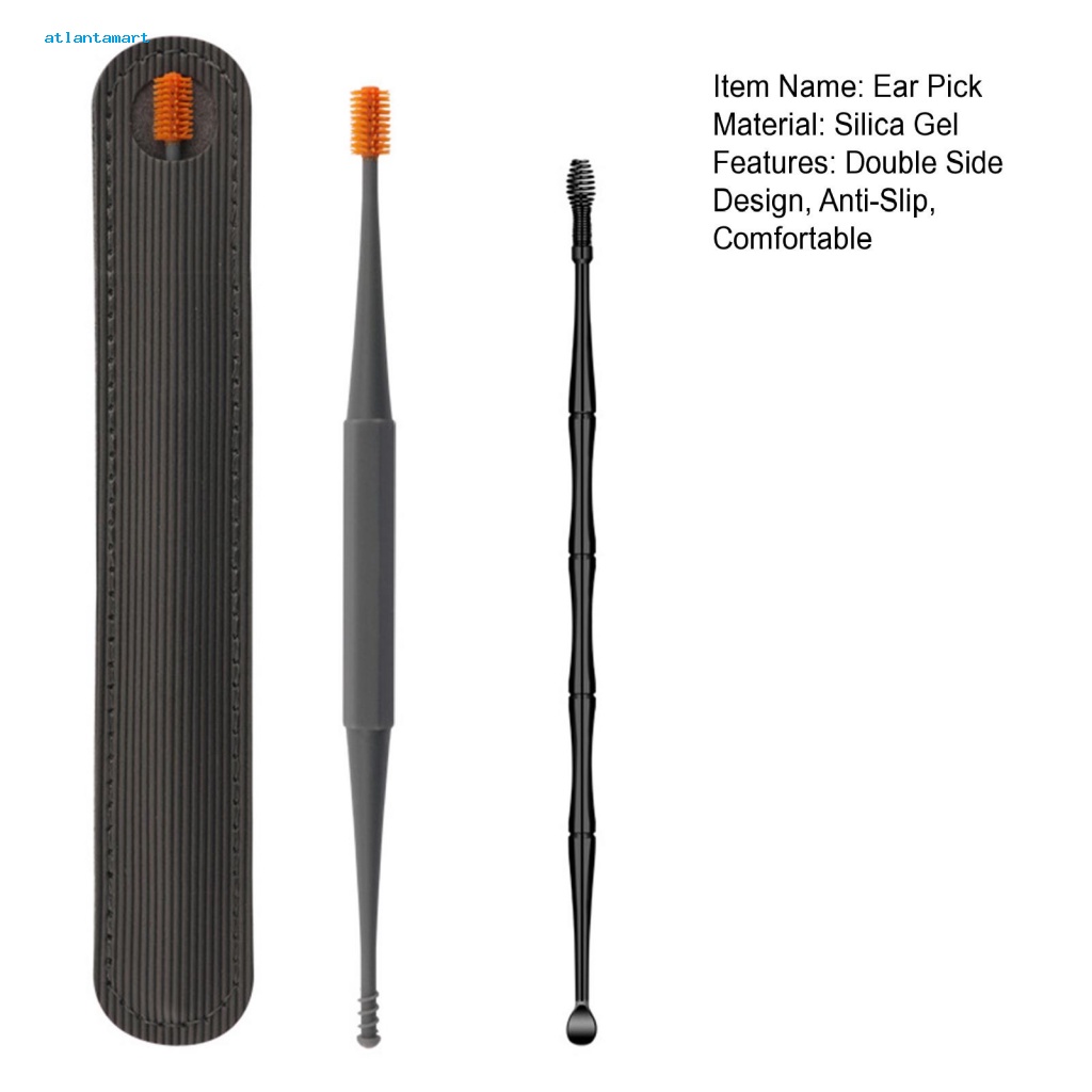 Túi Đựng Đồ Dùng Cao Cấp Tiện Dụng| 1 Bộ Dụng Cụ Lấy Ráy Tai Xoay 360 Độ Kèm Túi Đựng Tiện Lợi