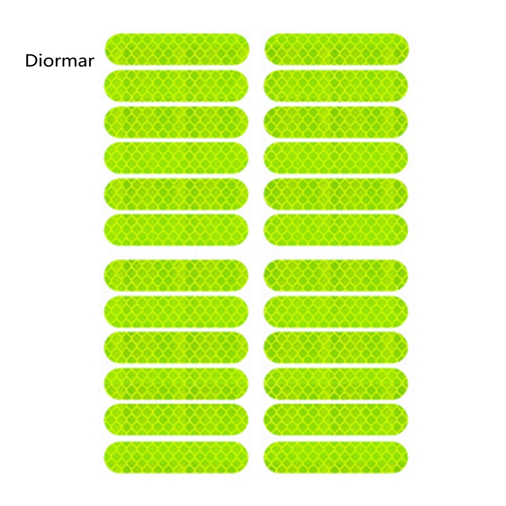 Bộ 24 Đề Can Phản Quang Tự Dính Chống Nước Chống Mài Mòn Bảo Vệ An Toàn Cho Bánh Xe Scooter Xiaomi M365 / Pro