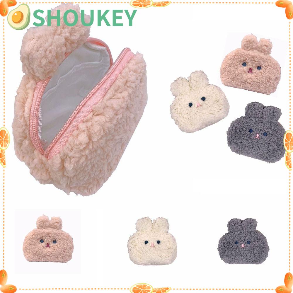 Túi Đựng Mỹ Phẩm Cỡ Nhỏ Họa Tiết Thỏ Dễ Thương Cho Nữ Sinh