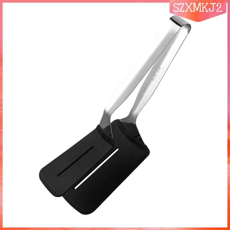 Kẹp Gắp Thịt Làm Bánh Hamburger Bằng Silicone Và Thép Không Gỉ 2 Cái