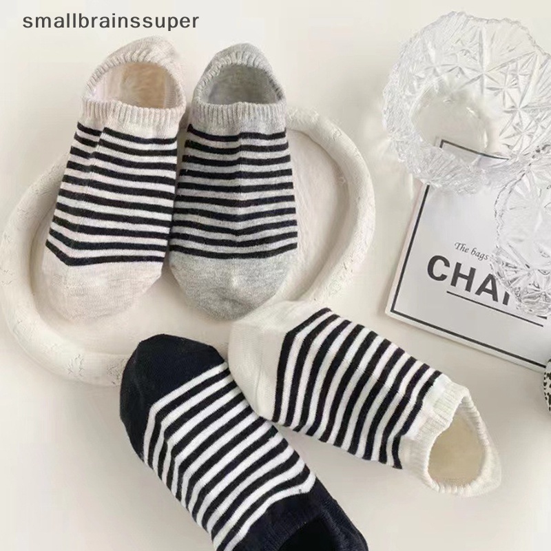 Smallbrainssuper Vớ Thuyền Silicon Cotton Vô Hình Đơn Giản Và Đa Năng Chống Rơi Cho Nữ SBS