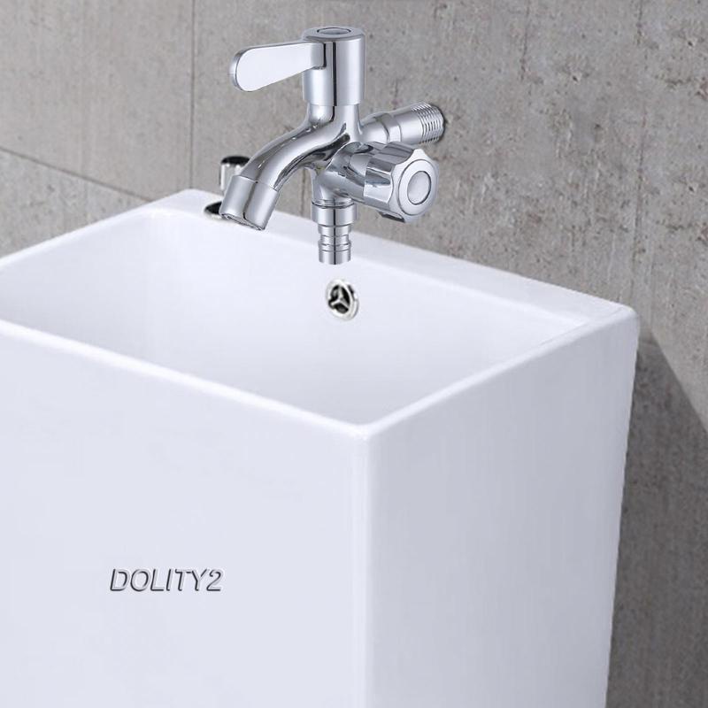 Vòi Nước 2 Đầu Ra Bằng Kim Loại Dành Cho Máy Giặt / Sân Vườn / Ban Công