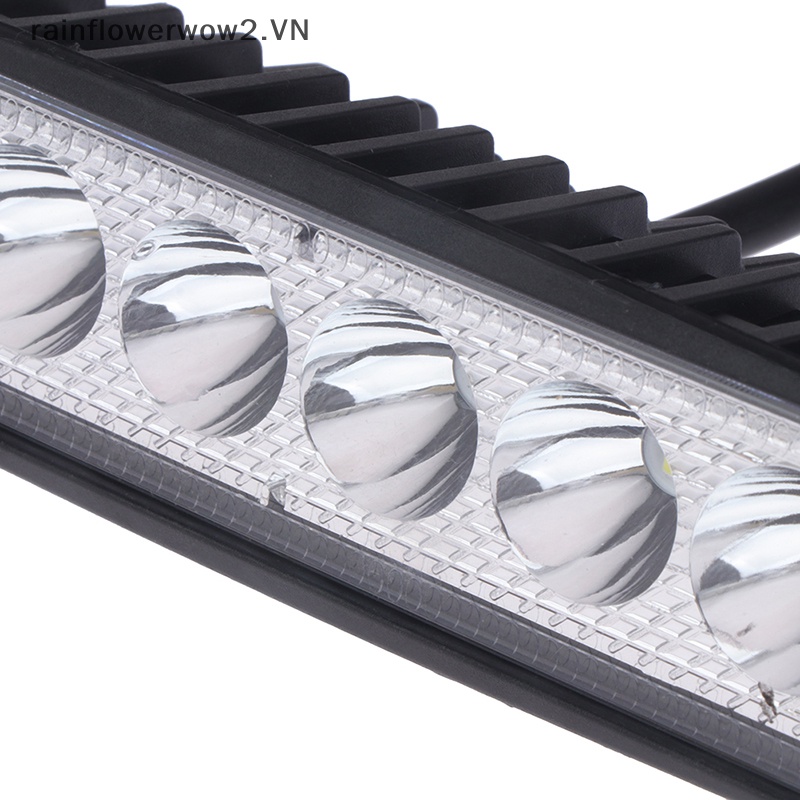 Bộ 2 Đèn LED DRL 6 Bóng 18w Ánh Sáng Cao Chống Nước Chuyên Dụng Cho Xe Hơi