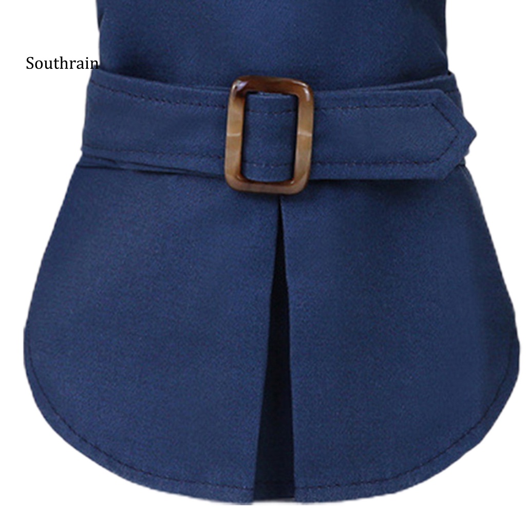 Áo Khoác Cổ Bẻ Bằng Polyester Phong Cách Anh Quốc Thời Tiết Lạnh Cho Cún Cưng