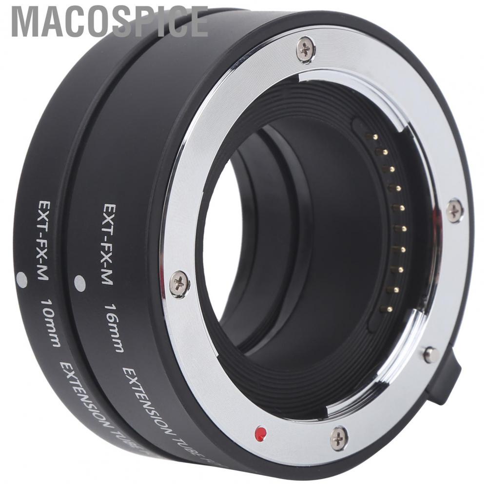 Macospice 10mm 16mm Macro Autofocus Close?Up Extension Tube For Fuji X Mount  Bl