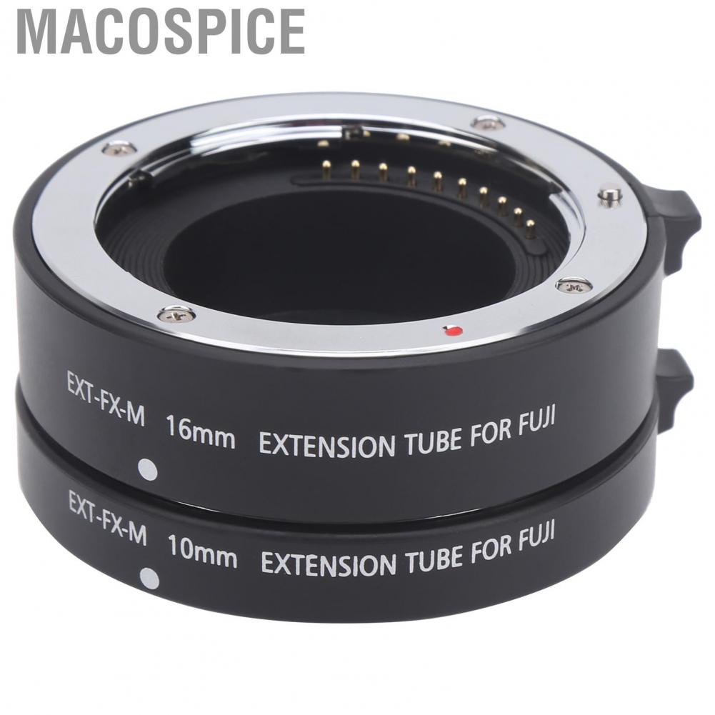 Macospice 10mm 16mm Macro Autofocus Close?Up Extension Tube For Fuji X Mount  Bl