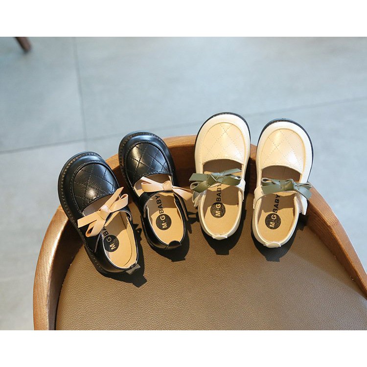 SIÊU XINH_Giày búp bê MG mềm phong cách Vitage Hàn Quốc có quai dán cho bé gái dễ thương