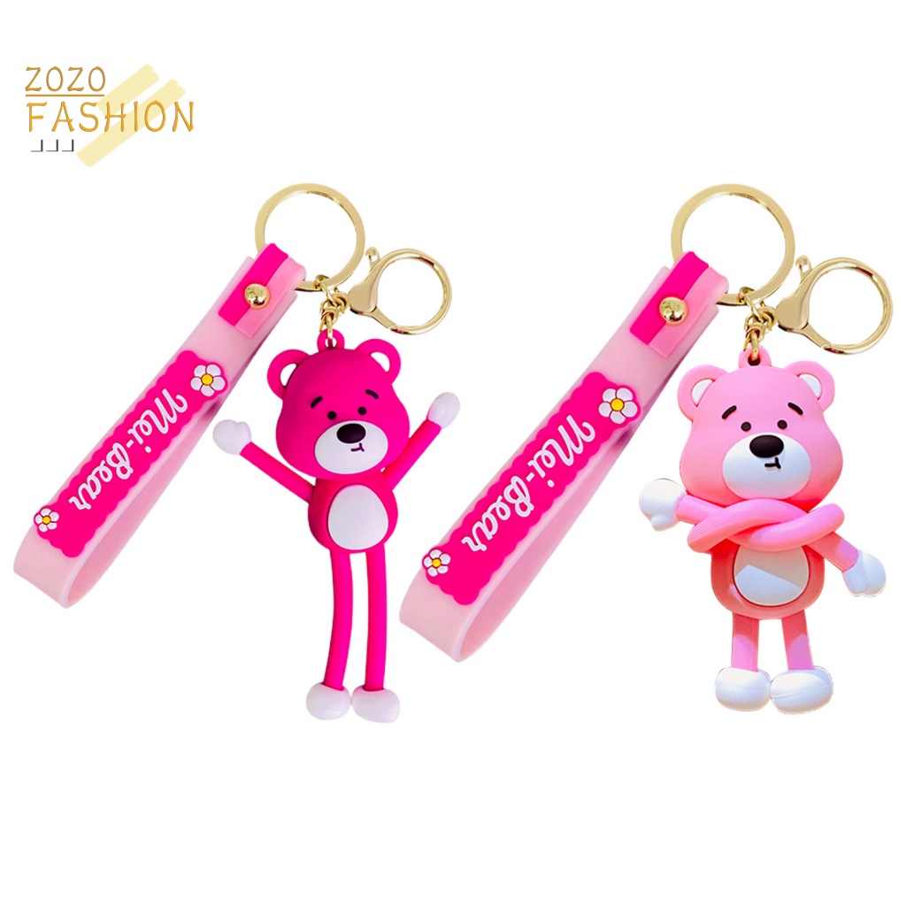 Móc Chìa Khóa Hình Chú Gấu / Quả Mọng Thân Thiện Với Môi Trường