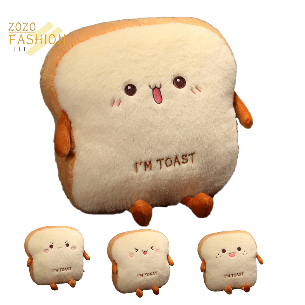 Gối Nhồi Bông Hình Bánh Mì Thân Thiện Với Môi Trường Dùng Trang Trí Phòng Trẻ Em