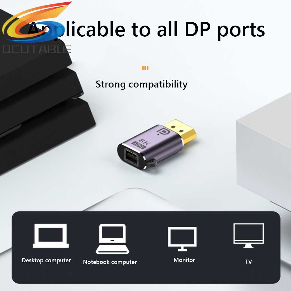 Cáp ChuyểN ĐổI DP1.4 Sang Mini DP 8K 60Hz VớI ĐèN TíN HiệU Cho MàN HìNh MáY