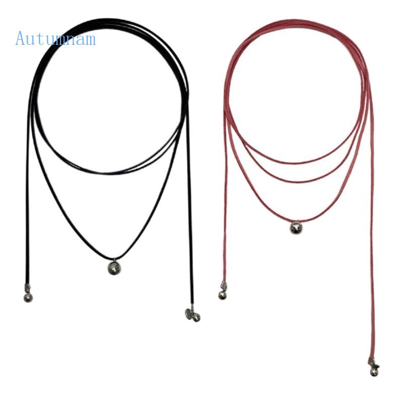 Vòng cổ Đính Hạt Tròn Kim Loại Phong Cách Hàn Quốc Cho Nữ