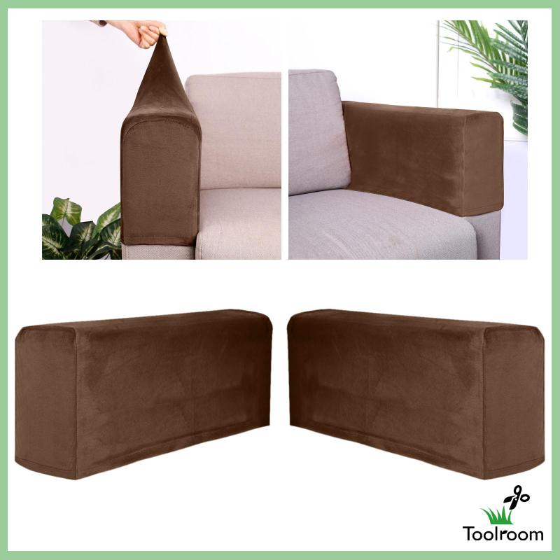 Set 2 Vỏ Bọc Bệ Tỳ Tay Ghế Sofa Chất Liệu Dày Dặn Co Giãn Có Thể Tháo Rời