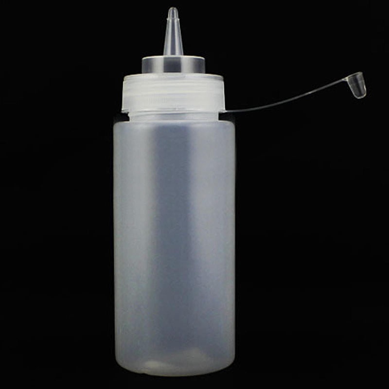 Bình Đựng Gia Vị Dạng Bóp Bằng Nhựa Màu Trắng 5 * 19cm 8-24oz 8-24oz
