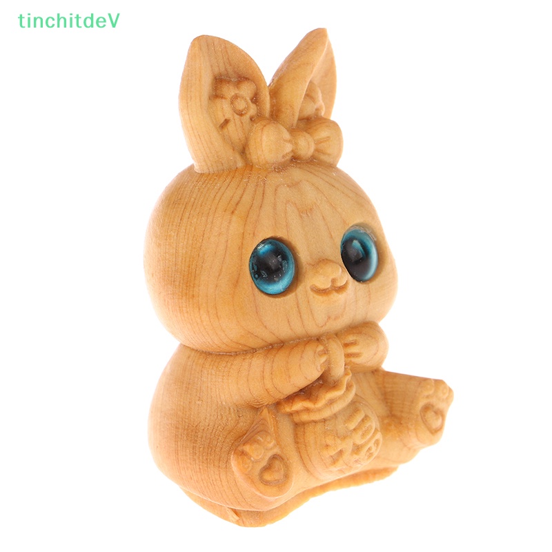 [TinchitdeV] Mặt Trang Trí Xe Hơi / Túi Xách Mini Khắc Hình Thỏ Tifu Bằng Gỗ Dễ Thương Làm Quà Tặng Cho Bé [Mới]