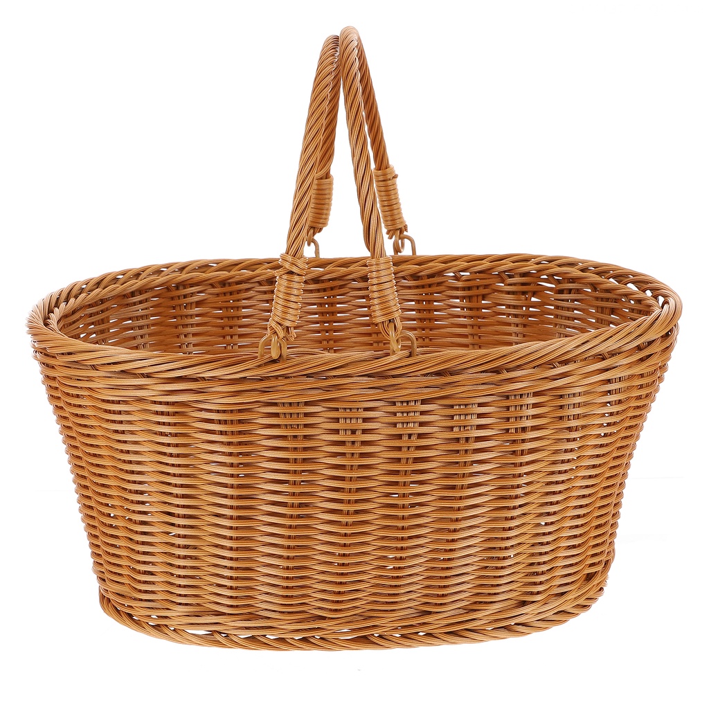 Giỏ Đựng Bánh Mì / Hoa Khô Đan Bằng Tay Tự Nhiên