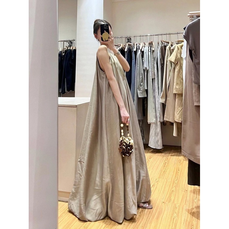 [F &amp; X] Đầm Hai Dây Dáng Dài Mỏng Eo Cao Nghệ Thuật Phong Cách Pháp Độc Đáo Mùa Hè Dành Cho Bạn Nữ