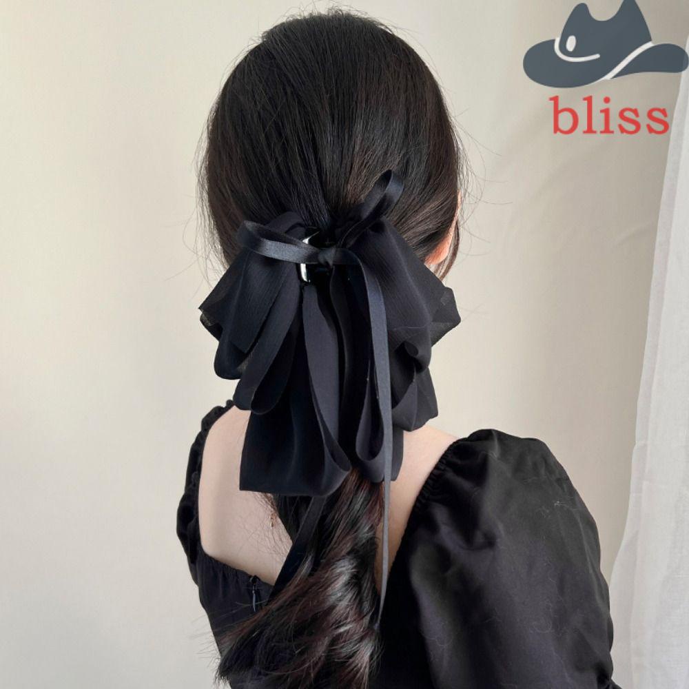 Kẹp Tóc Đuôi Ngựa Hình Nơ Đơn Giản Sáng Tạo Ngọt Ngào Y2K Cho Nữ