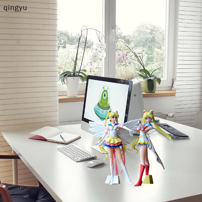 Qingyu Mô Hình Nhân Vật Thủy Thủ Mặt Trăng Có Đèn Flash Trang Trí