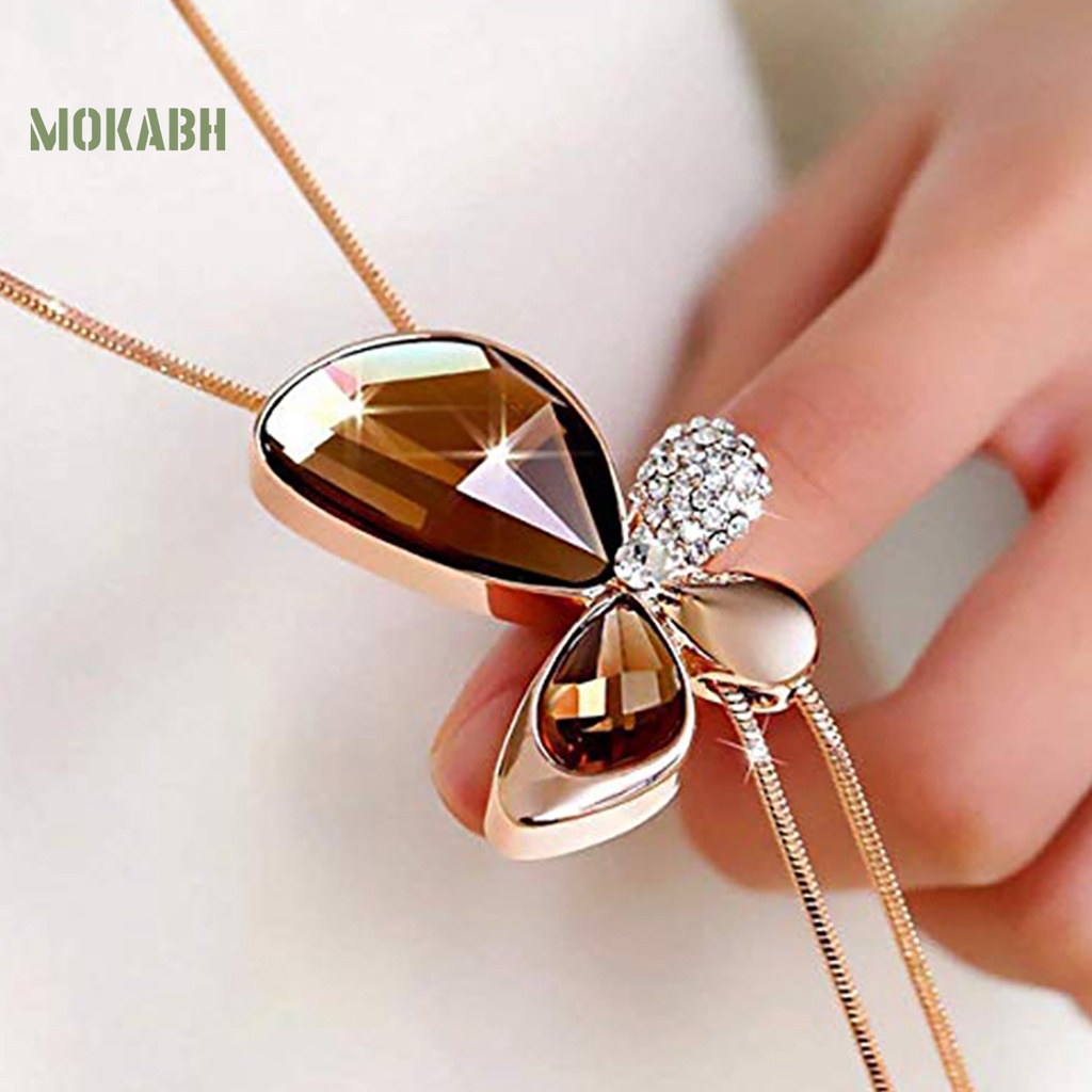 Vòng cổ HợP Kim HìNh BướM ĐíNh Đá Xinh XắN