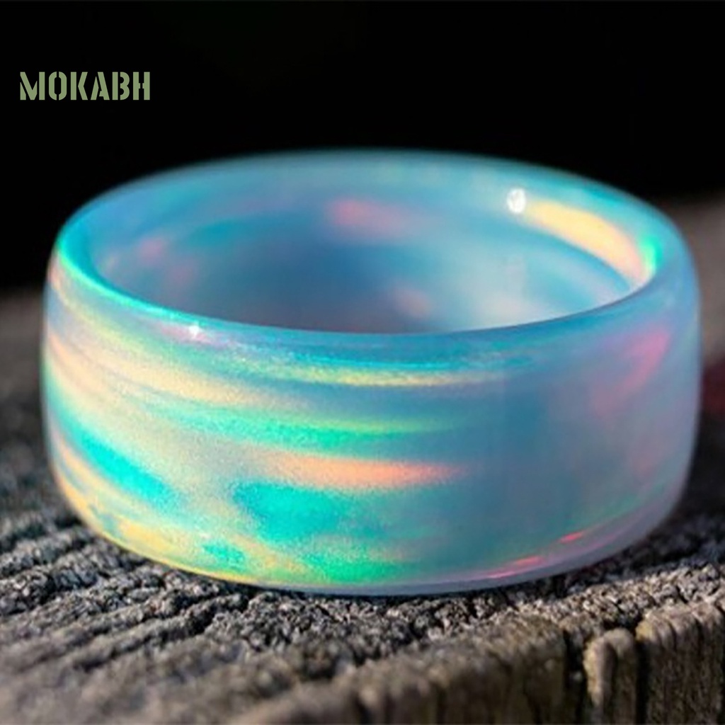 Nhẫn Acrylic Nhiều Màu Bắt Mắt Cho Nữ