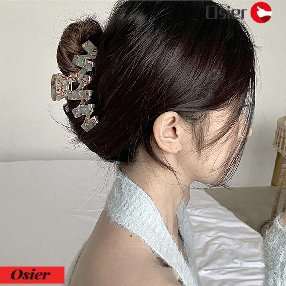 Kẹp Tóc Càng Cua Chạm Khắc Rỗng Mạnh Mẽ Chống Trượt Thời Trang 1 Cái