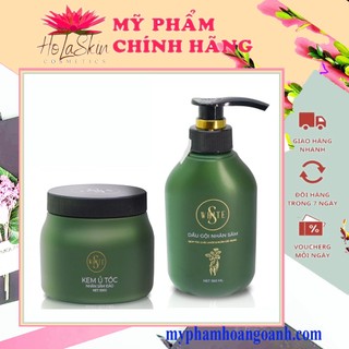 Bộ Dầu Gội Đầu + Ủ Tóc nhân sâm đào Swhite