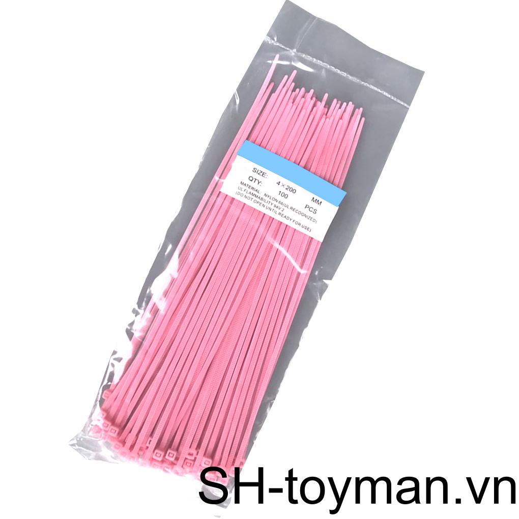 Set 100 Dây Rút Nylon Tự Khóa 200mm