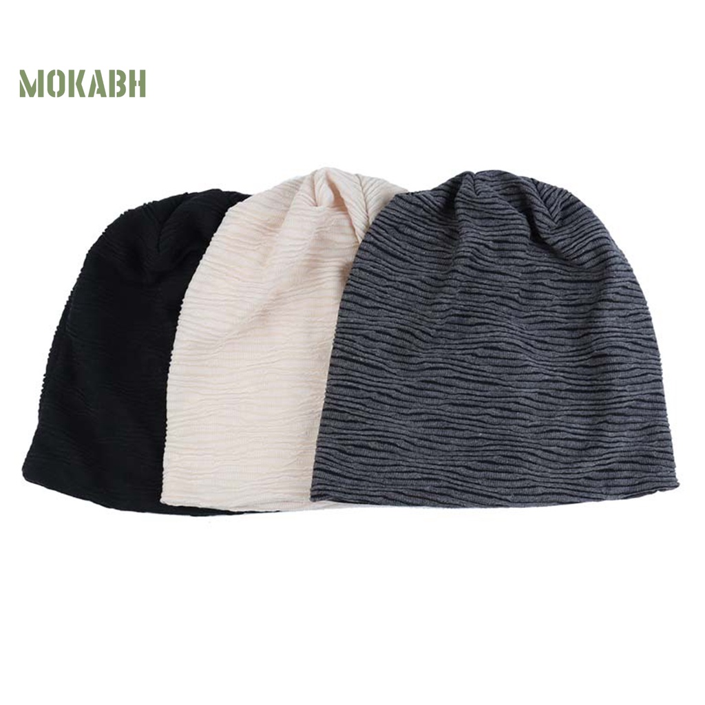 [Mok Abh] Mũ Lưỡi Trai Xếp Ly Mỏng Không Vành Mềm Mại Thoải Mái Không Vành Mặc Thường Ngày Cho Nam