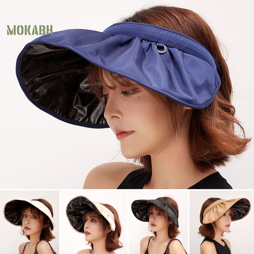 Nón Chống Nắng Thoáng Khí Trọng Lượng Nhẹ Màu Sắc Đơn Giản Cho Nữ