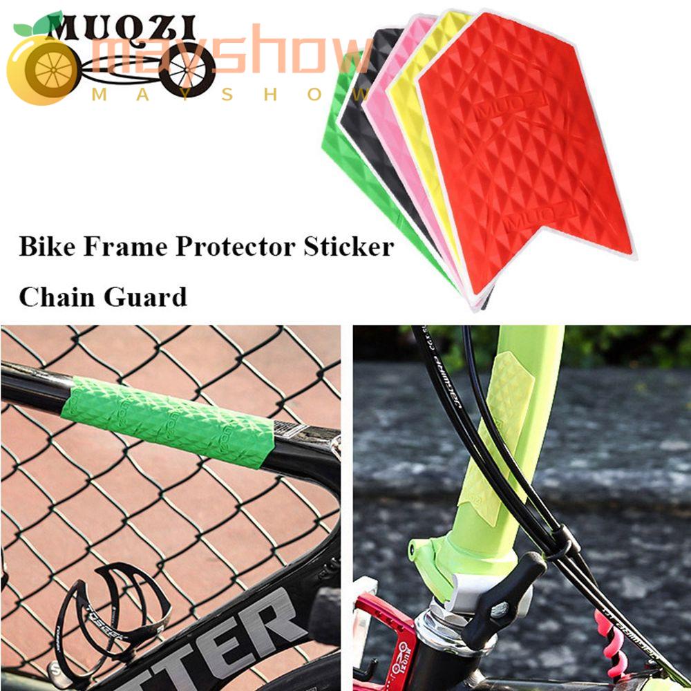 Set 5 Miếng Dán Bảo Vệ Khung Xe Đạp 6 Màu Tiện Dụng