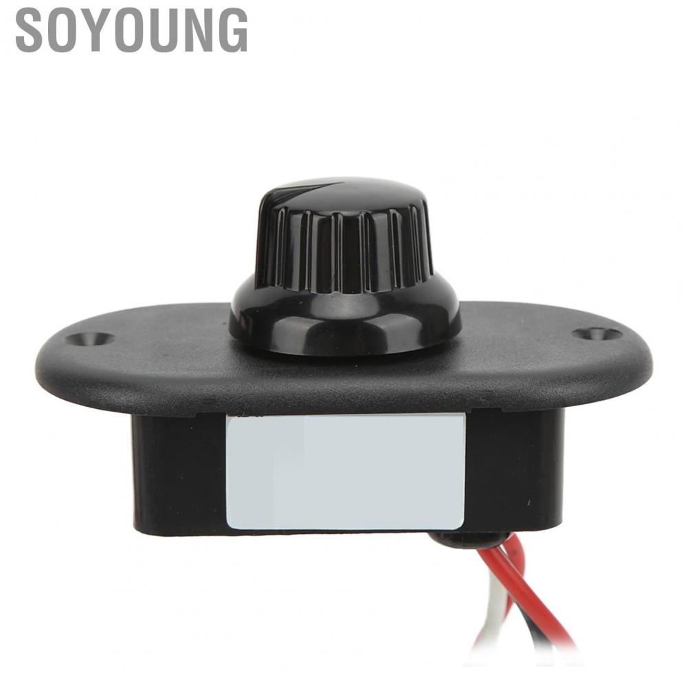 Soyoung Boats Parts 15%‑ Current Control Stepless DC12V/24V Wide Application Flush Mount RV  Dimmer Switch for Truck Yacht