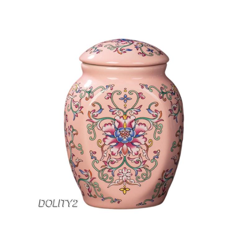 [Dolity2] Lọ Gốm Đựng Trà / Gừng Có Nắp Đậy Sắp Xếp Gọn Gàng Cho Phòng Kh