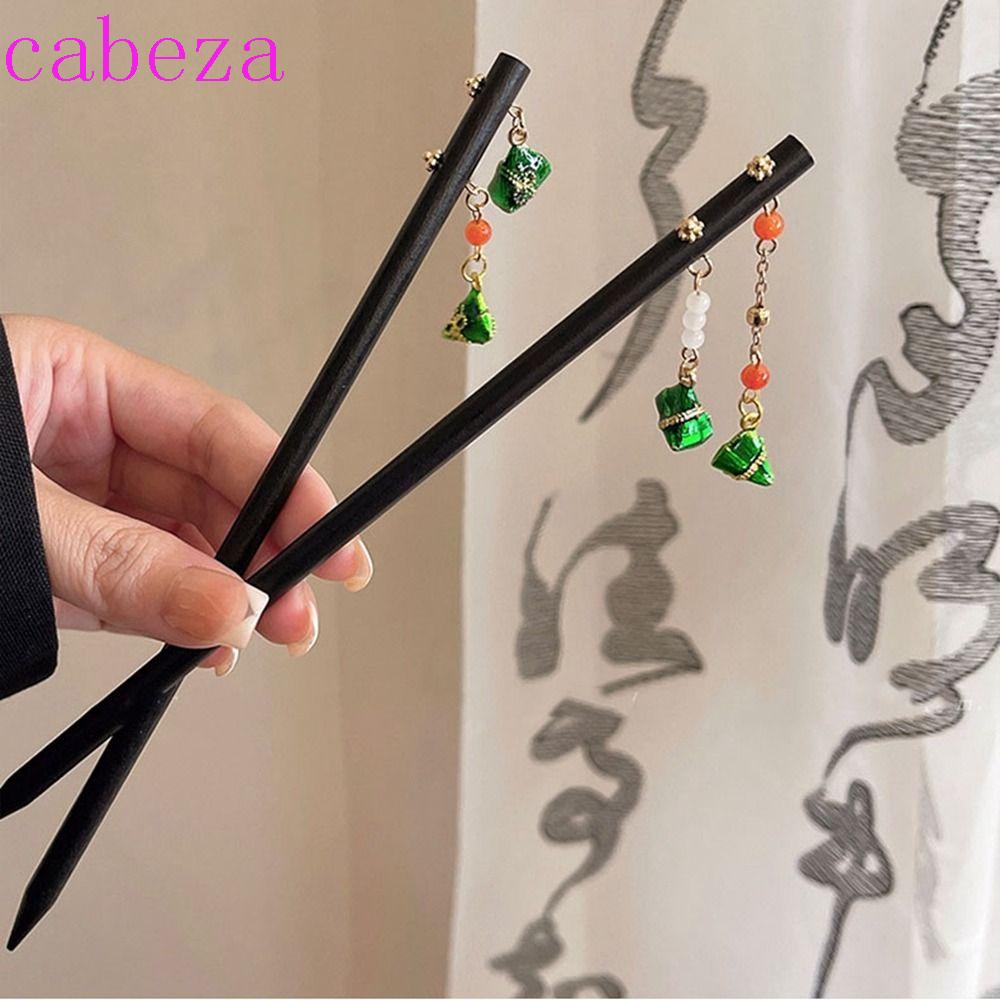 Trâm Cài Tóc Bằng Gỗ Phối Tua Rua Phong Cách Trung Hoa Cổ Điển